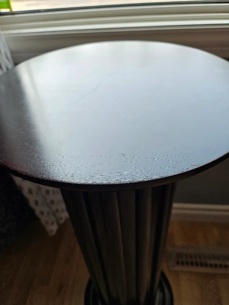 Cherry brown Decorative Pedestal Stand image indicator(3)