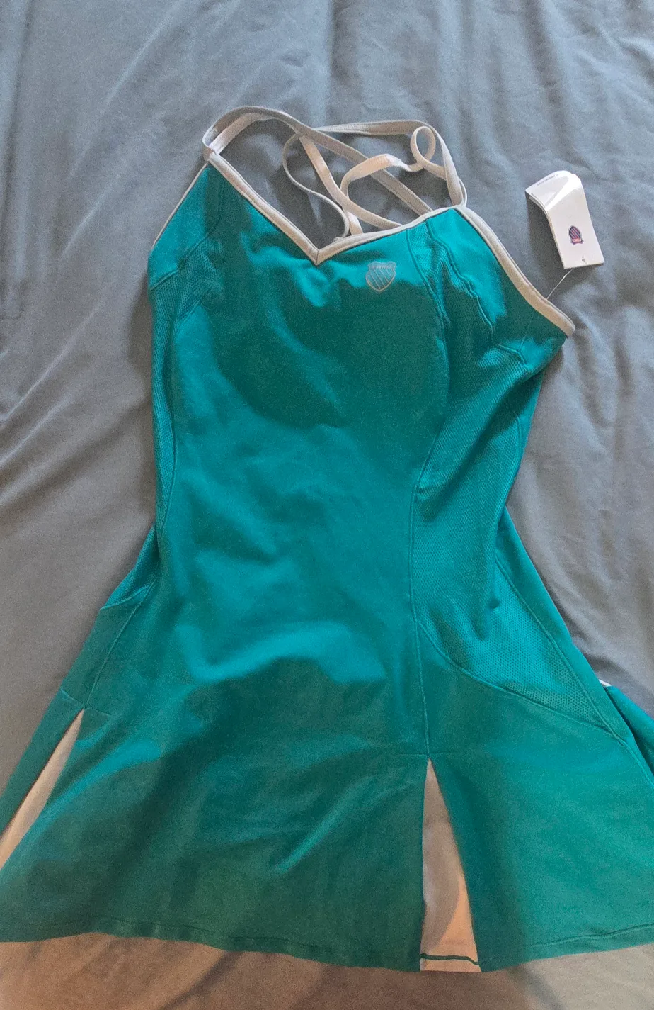 New K-Swiss Curvy Spliced Dress - Peacock/Highrise - M thumbnail