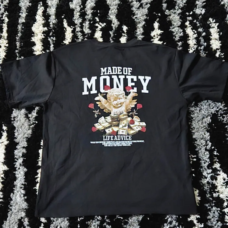 Black 'Made of Money' Graphic T-Shirt thumbnail
