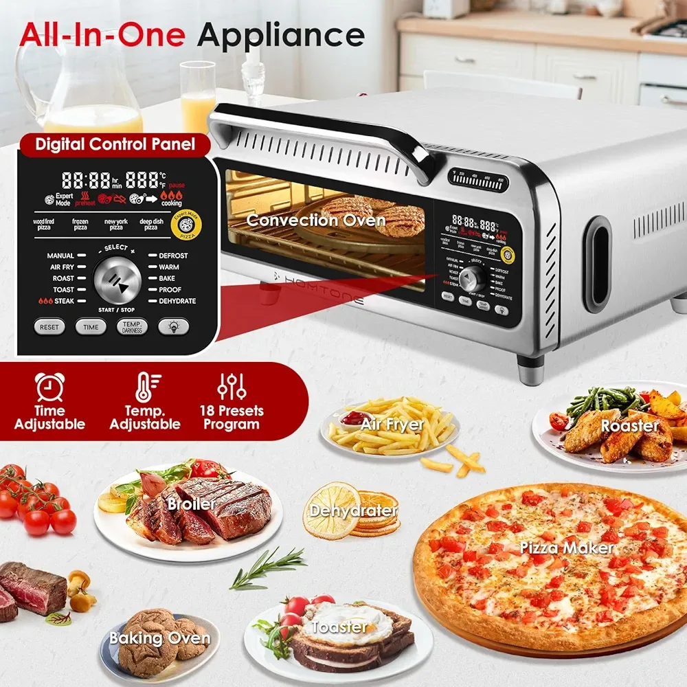 Homtone Digital Pizza Oven Air Fryer Combo thumbnail