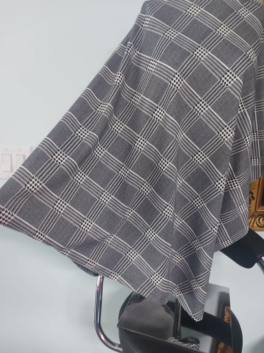 Stylish grey asymmetric poncho image indicator(2)