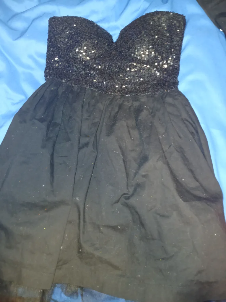 Black Sequin Top Dress thumbnail