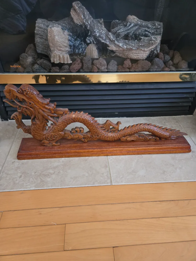 Balinese Wooden Dragon Sculpture image indicator(2)