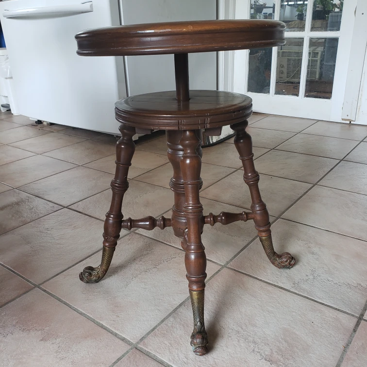 Antique Adjustable Stool