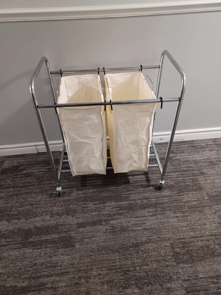 Double Laundry Hamper with Rolling Frame thumbnail