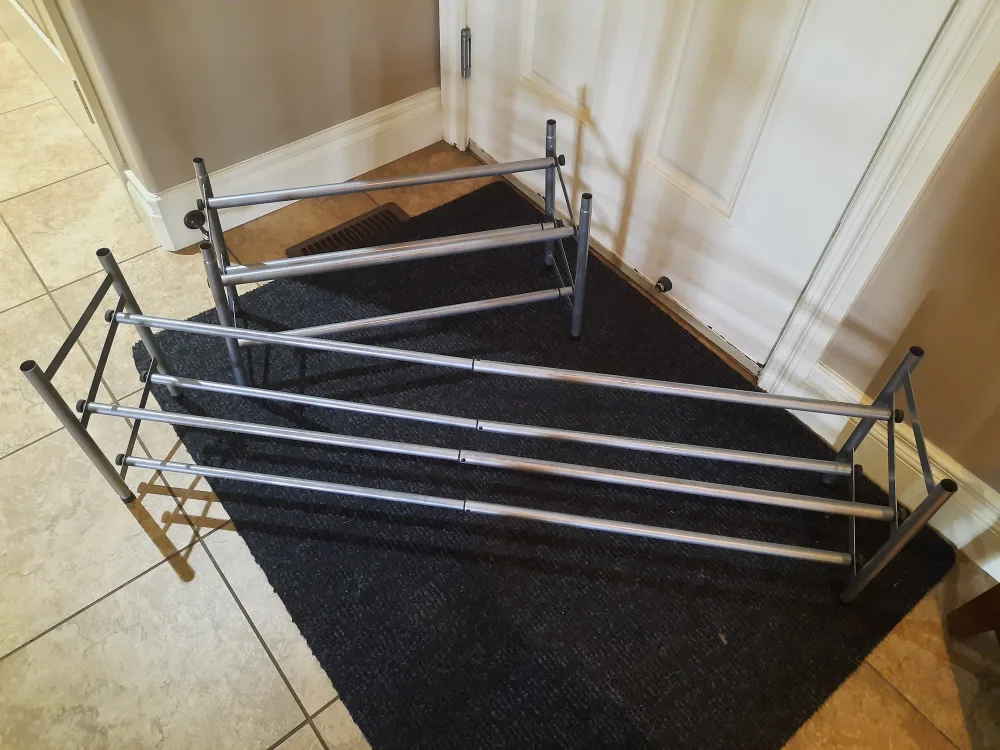 Two metal show racks thumbnail