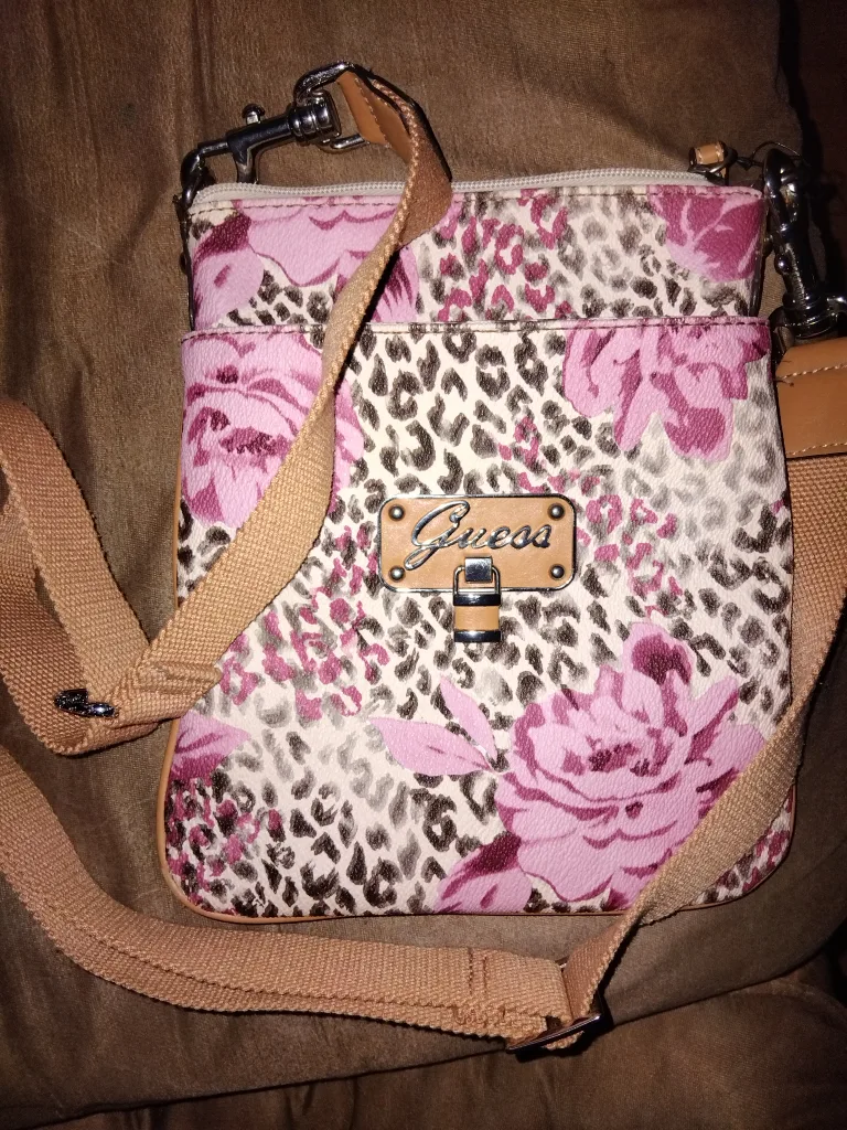 Guess Floral & Leopard Print Crossbody Bag image indicator(2)