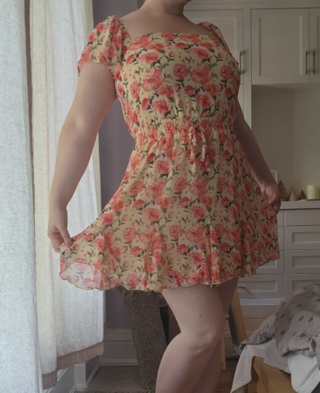 Cottagecore Floral Mini Dress thumbnail