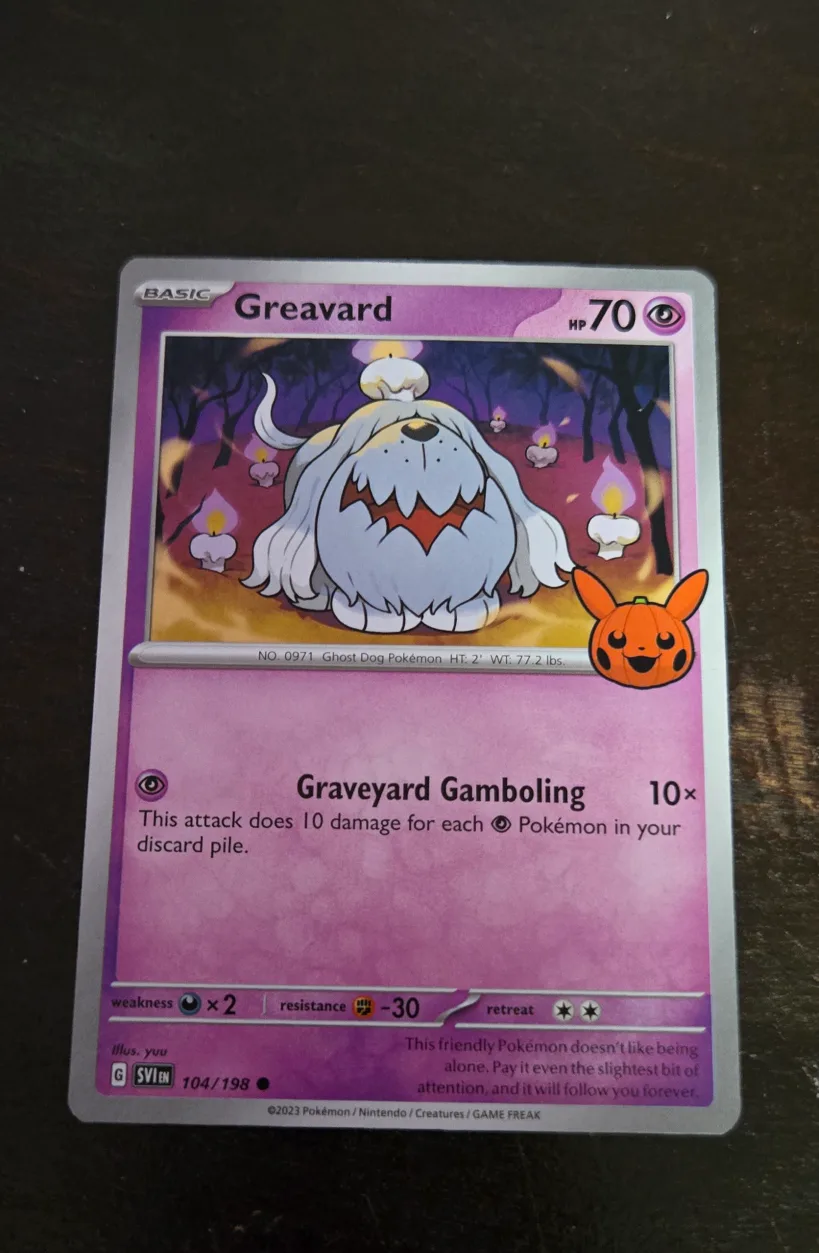 Greavard Pokemon Card thumbnail