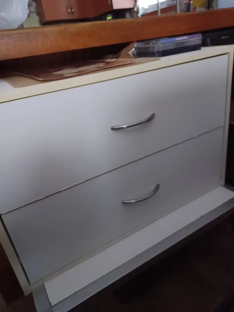 White 2-Drawer Dresser thumbnail