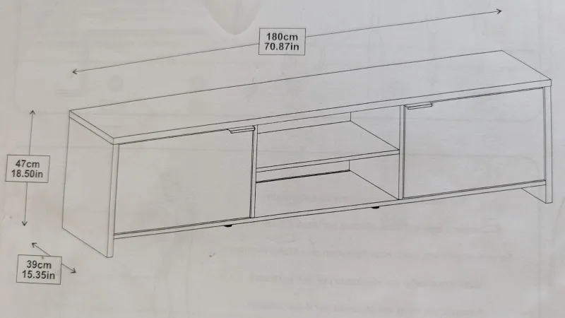 Clean White TV Stand - 70 inch image indicator(3)