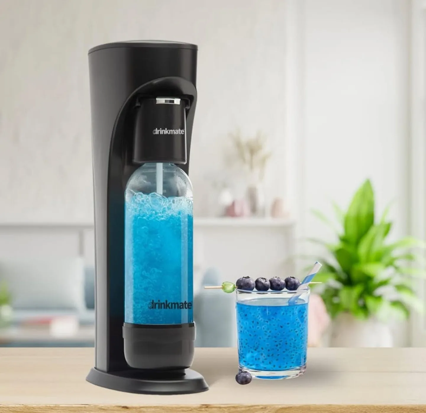 Drinkmate OmniFizz Sparkling Drink Maker – Matte Black w/ CO2 thumbnail