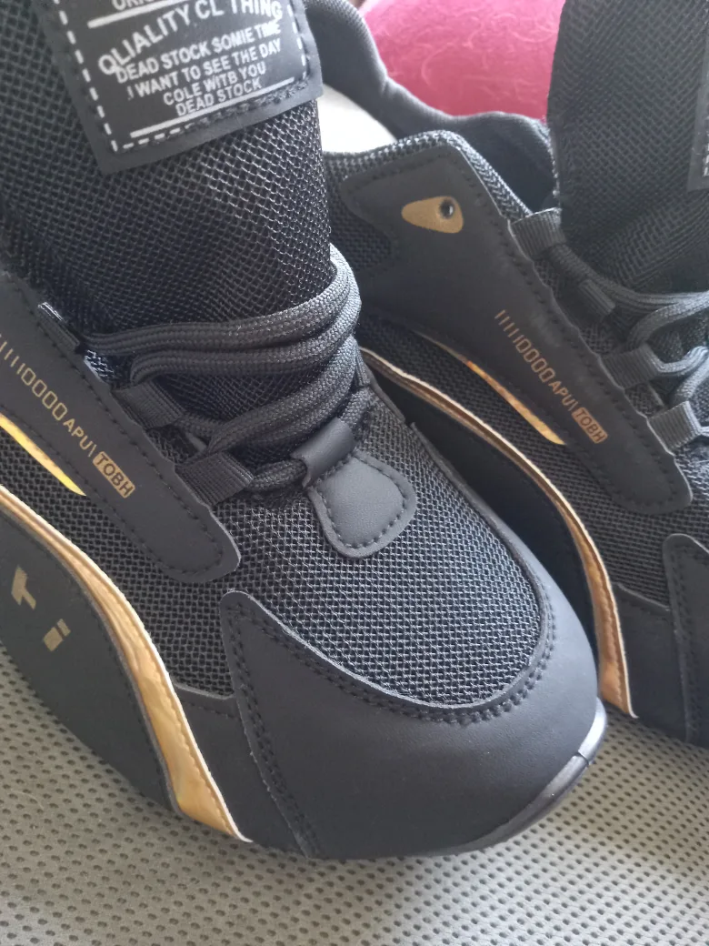 Black Denim ASR Sneakers,size 12 thumbnail