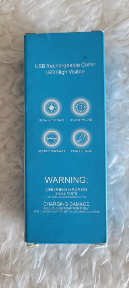 New BSEEN Blue Light Up Dog Collar - Large image indicator(2)