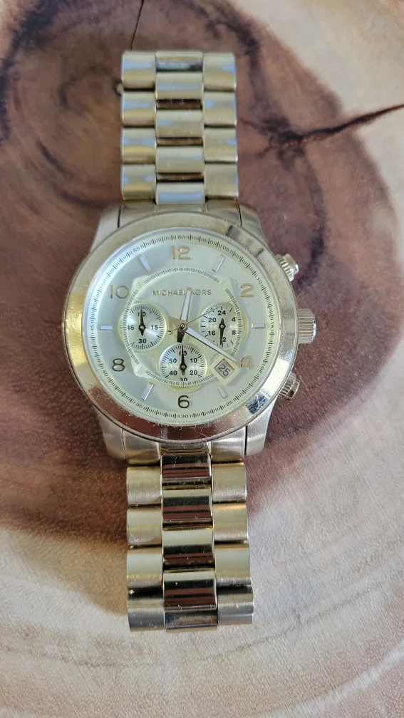 Michael Kors MK-8077 Gold Watch thumbnail
