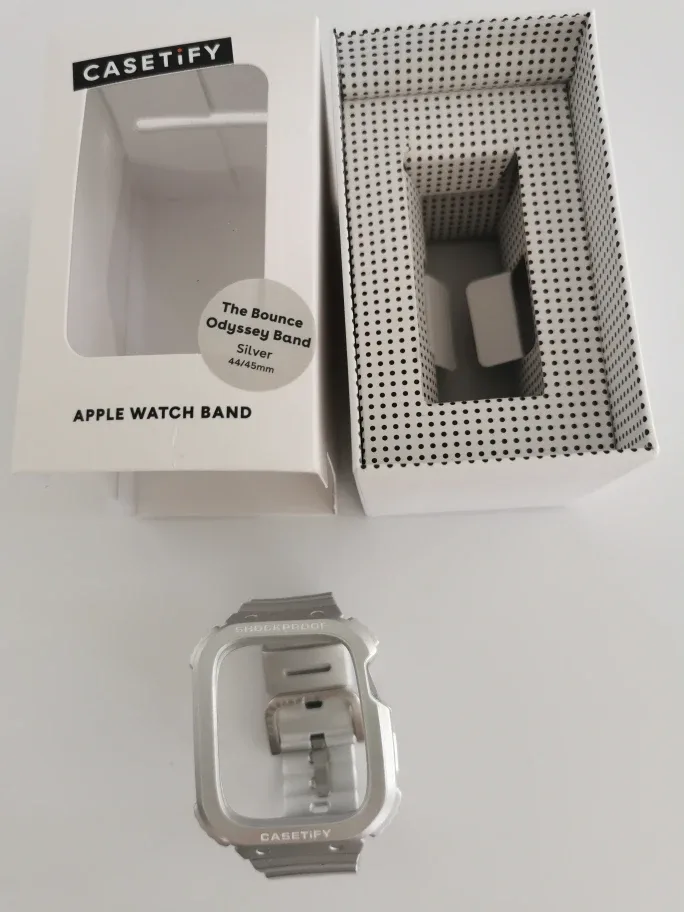 Casetify Bounce Odyssey Apple Watch Band 44/45mm Silver image indicator(3)