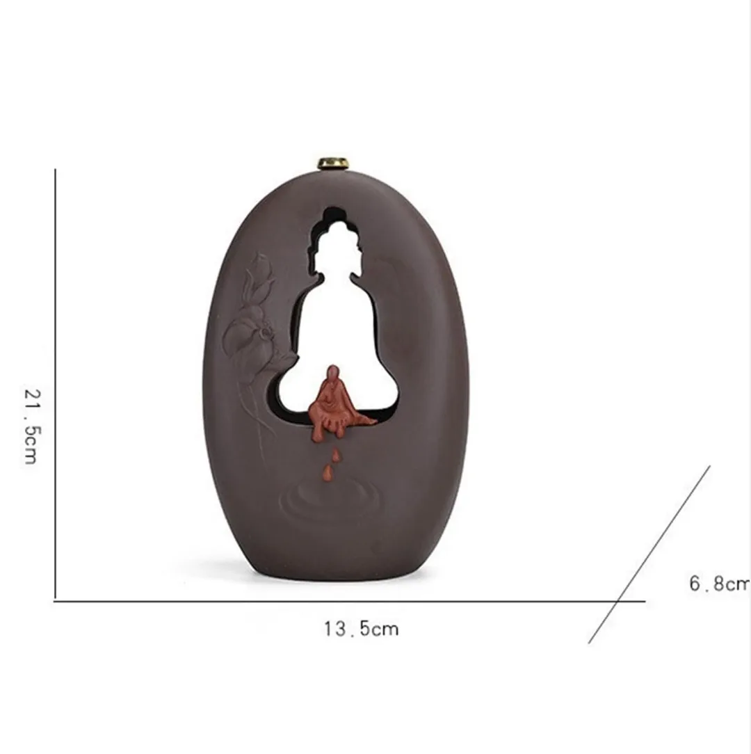 ‼️SALE‼️Backflow Incense Holder Ceramic Buddha Statue image indicator(6)