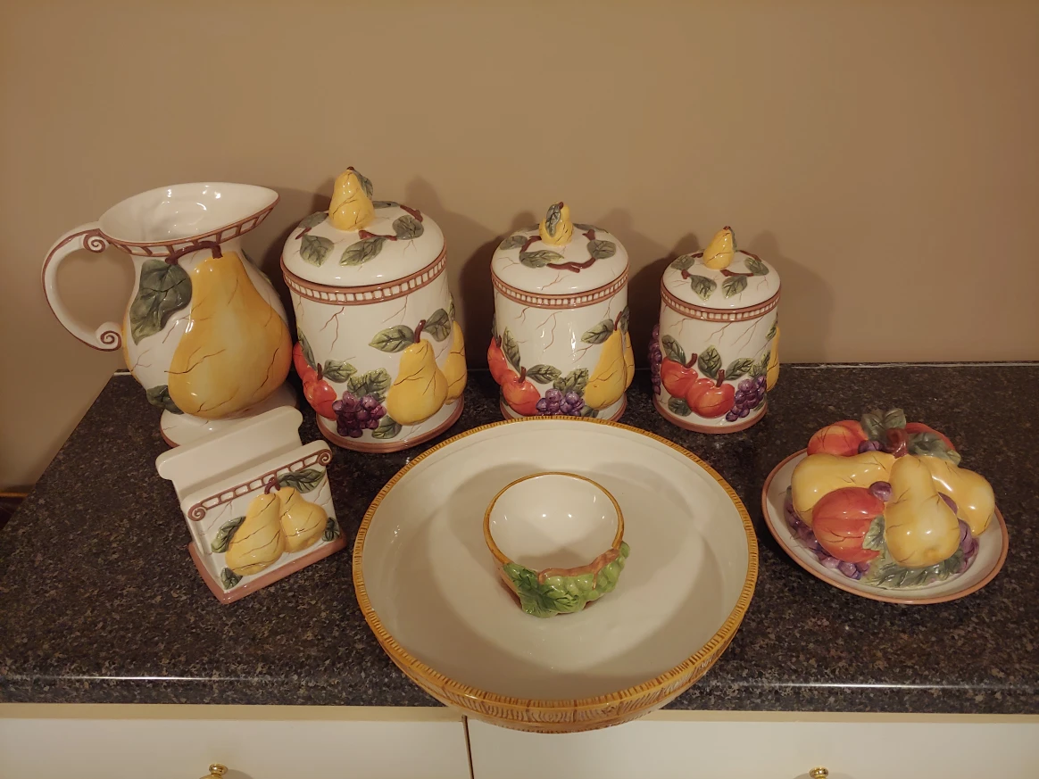 Ceramic Decorative Fruit Kitchen Set