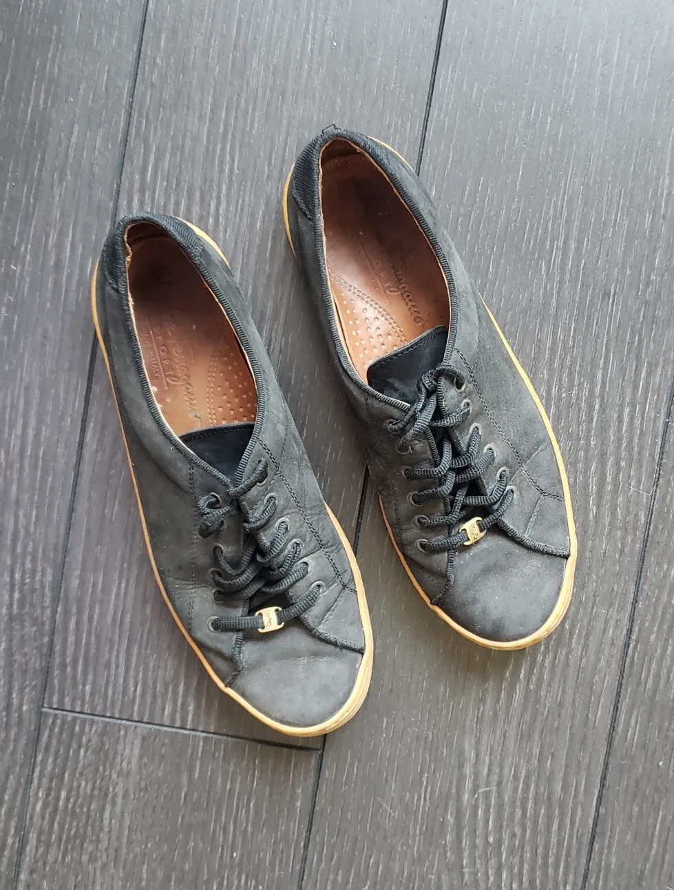 Ferragamo Blue Suede Sneakers - Women 6.5 / 7 image indicator(3)