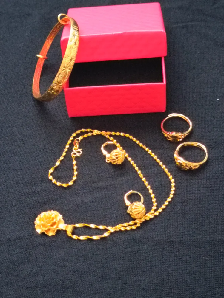 Gold Plated marriage Jewelry Set thumbnail