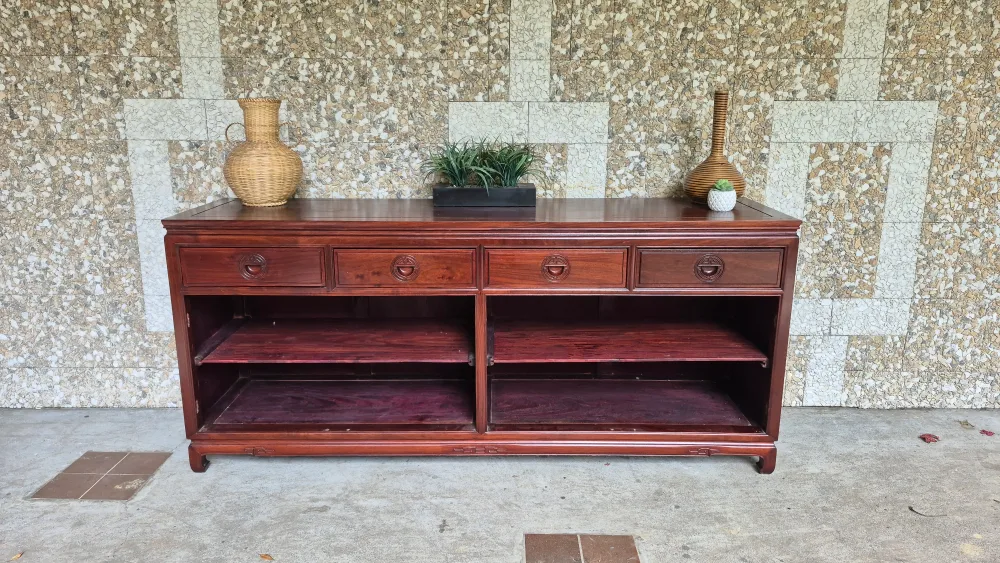 Antique Style Rosewood Console Table thumbnail