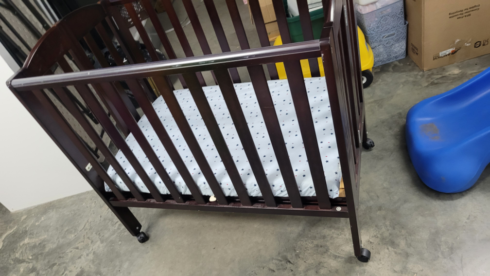 Brown Wooden Baby Crib - photo 3