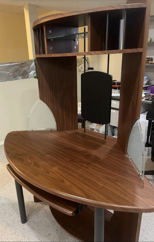 Corner Computer Desk with Shelves - photo 2