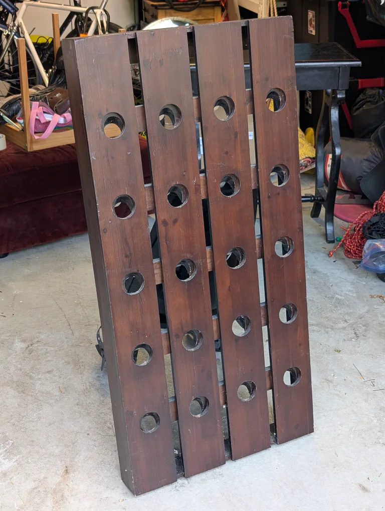Wooden Wall Mounted Wine Rack thumbnail
