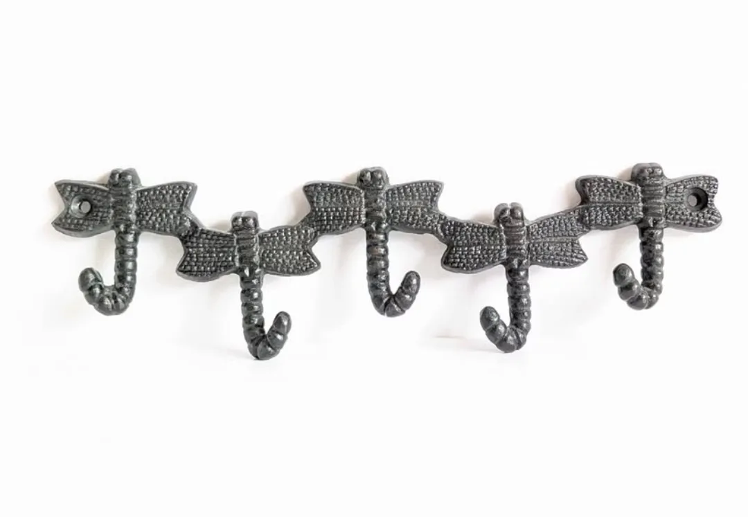 Cast Metal Dragonfly Key Hook thumbnail