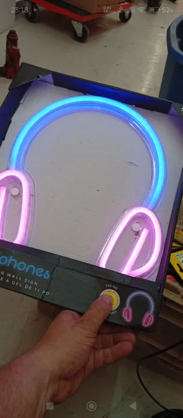 Headphones LED Wall Sign 11" & a basketball light thumbnail