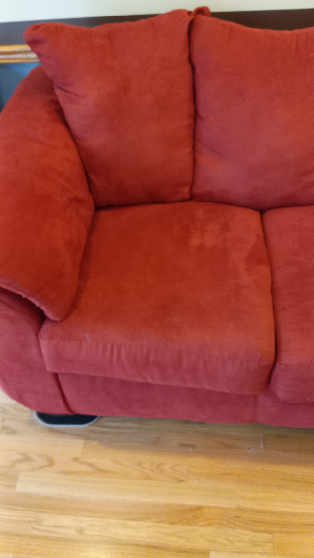 burgundy Red Sleeper Sofa - photo 3