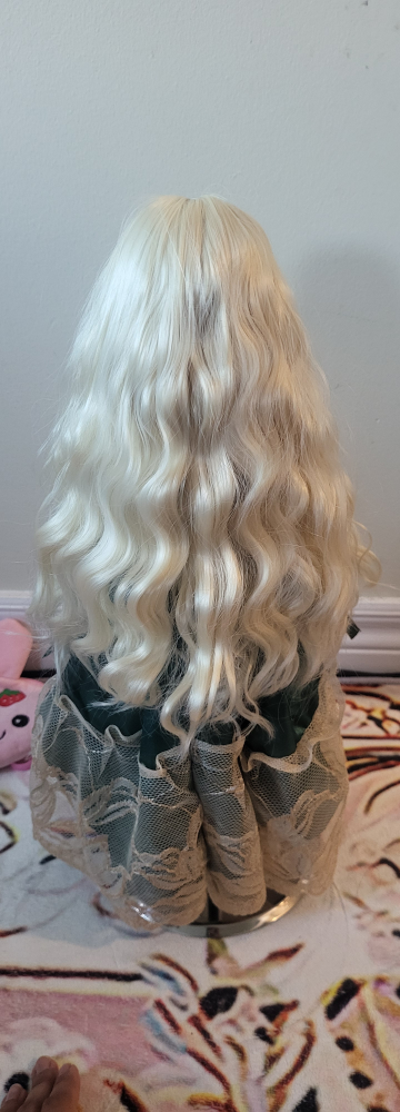 1/4 bjd blonde wig - fit 15cm to 18.5cm head - photo 3