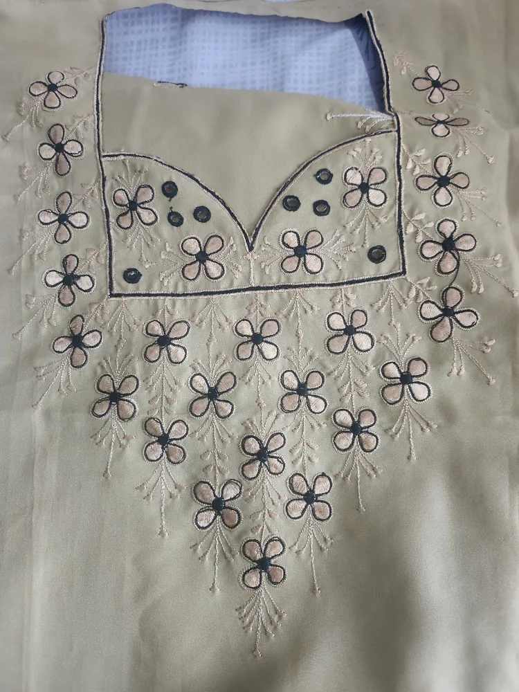 EBNWOT Embroidered Flower Salwar suit fabric thumbnail