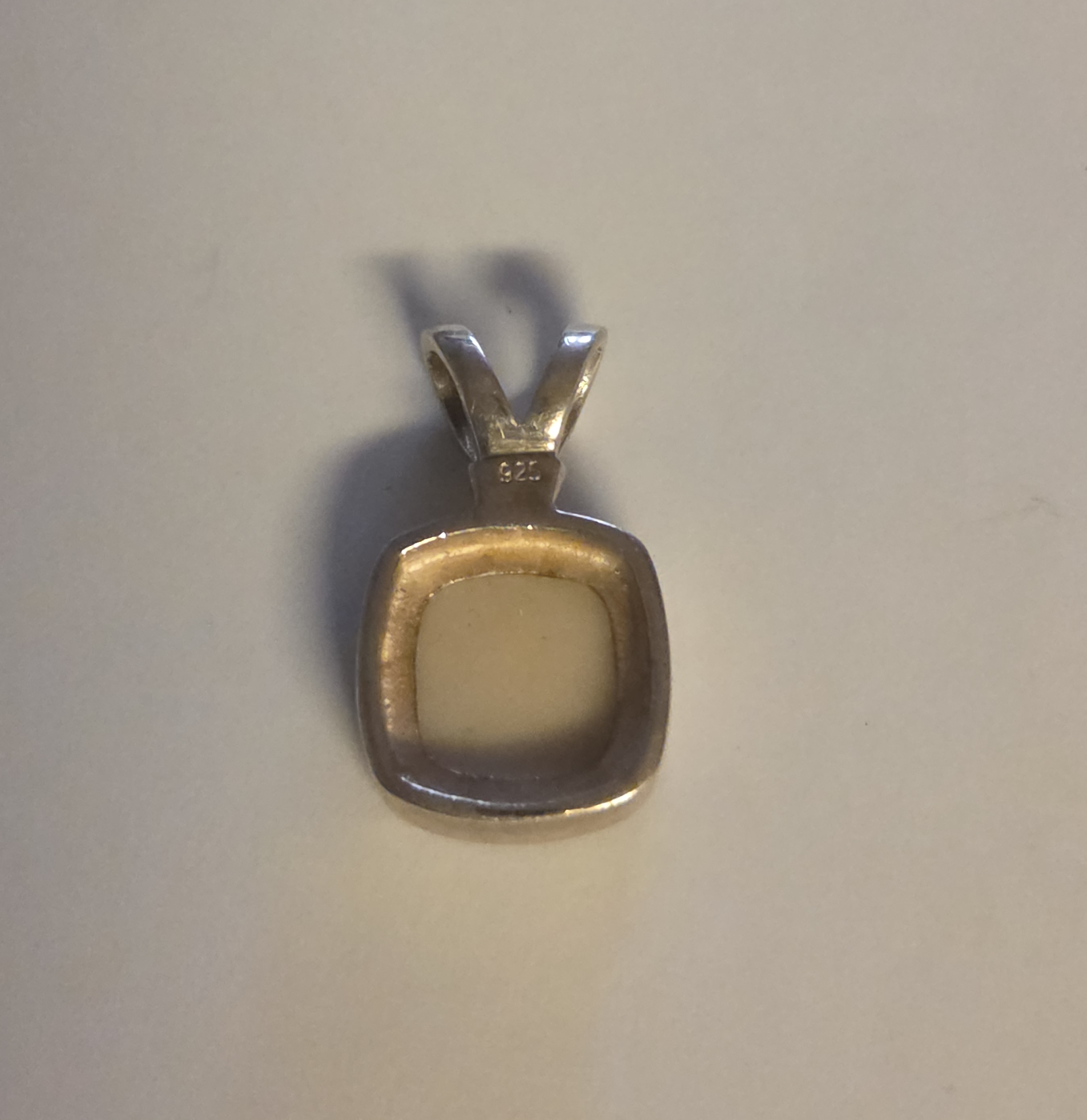Silver Pendant with Orange Stone - photo 2