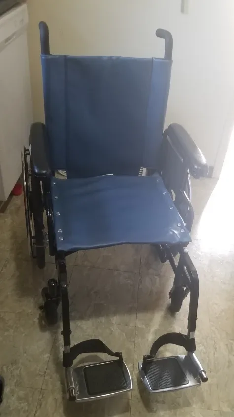 Foldable Wheelchair - Blue thumbnail