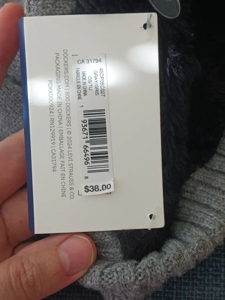 Dockers Gray Knit Beanie - OS image indicator(2)