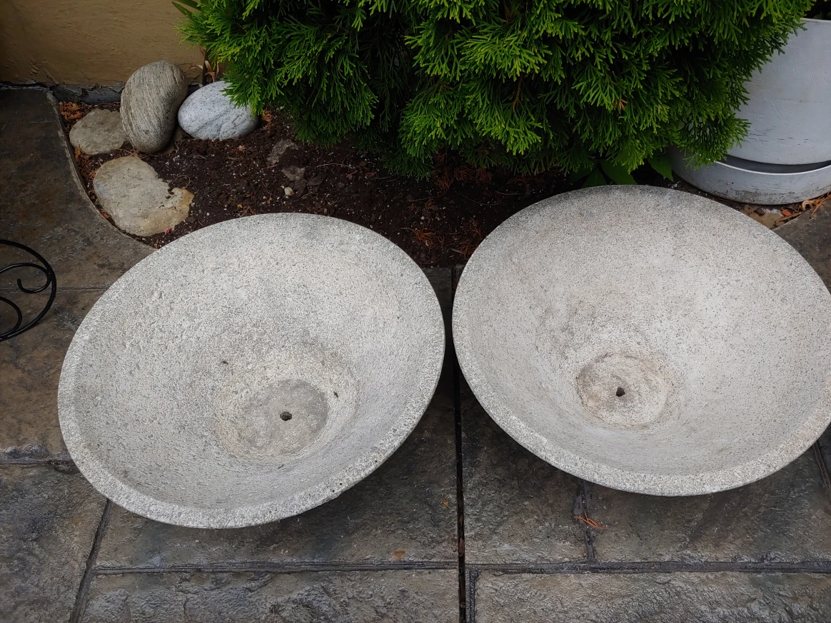 Two Concrete Garden Planters - photo 2