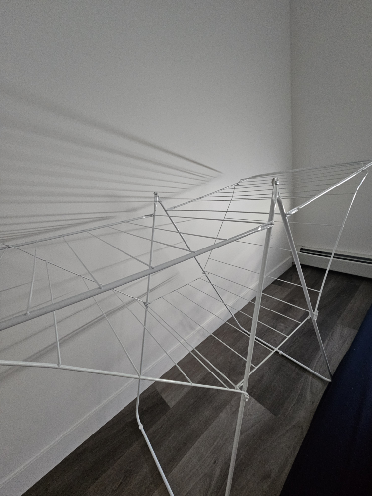 White Clothes Drying Rack