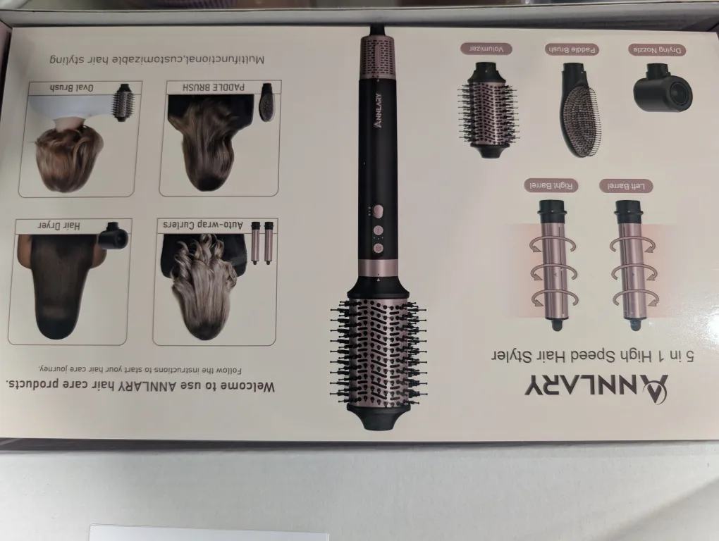 New ANNLARY 5 in 1 High Speed Hair Styler image indicator(3)