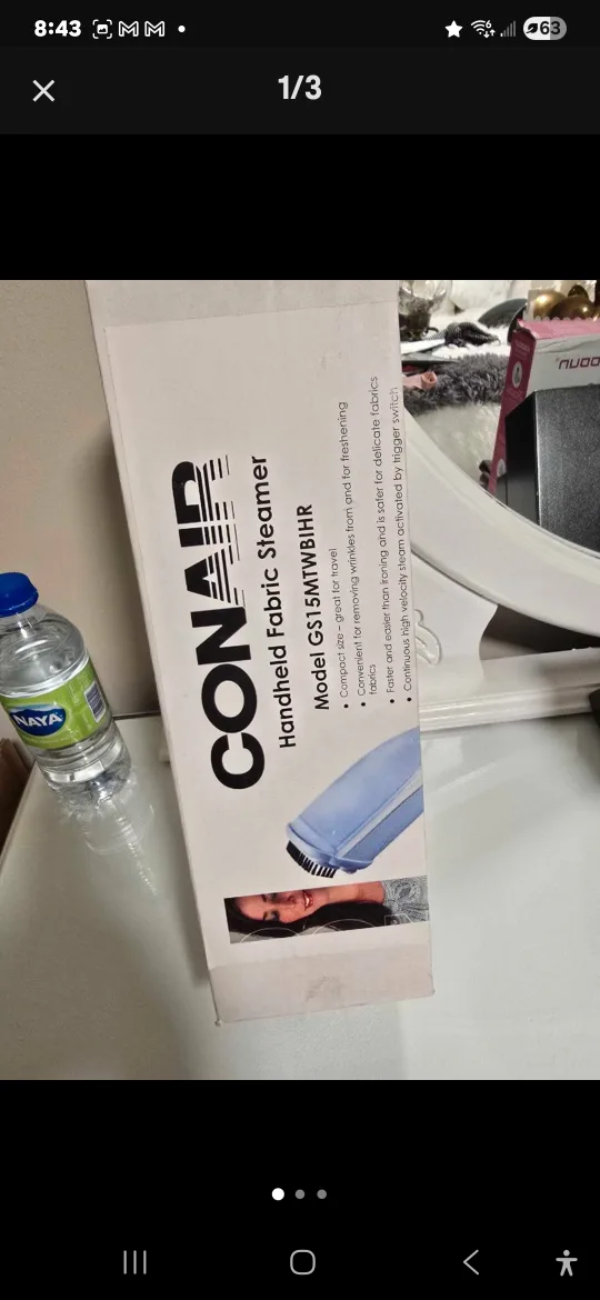 Conair Handheld Fabric Steamer - Like New! thumbnail