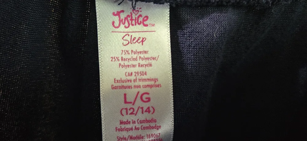 Justice Sleep Set - Size L (12/14) image indicator(4)
