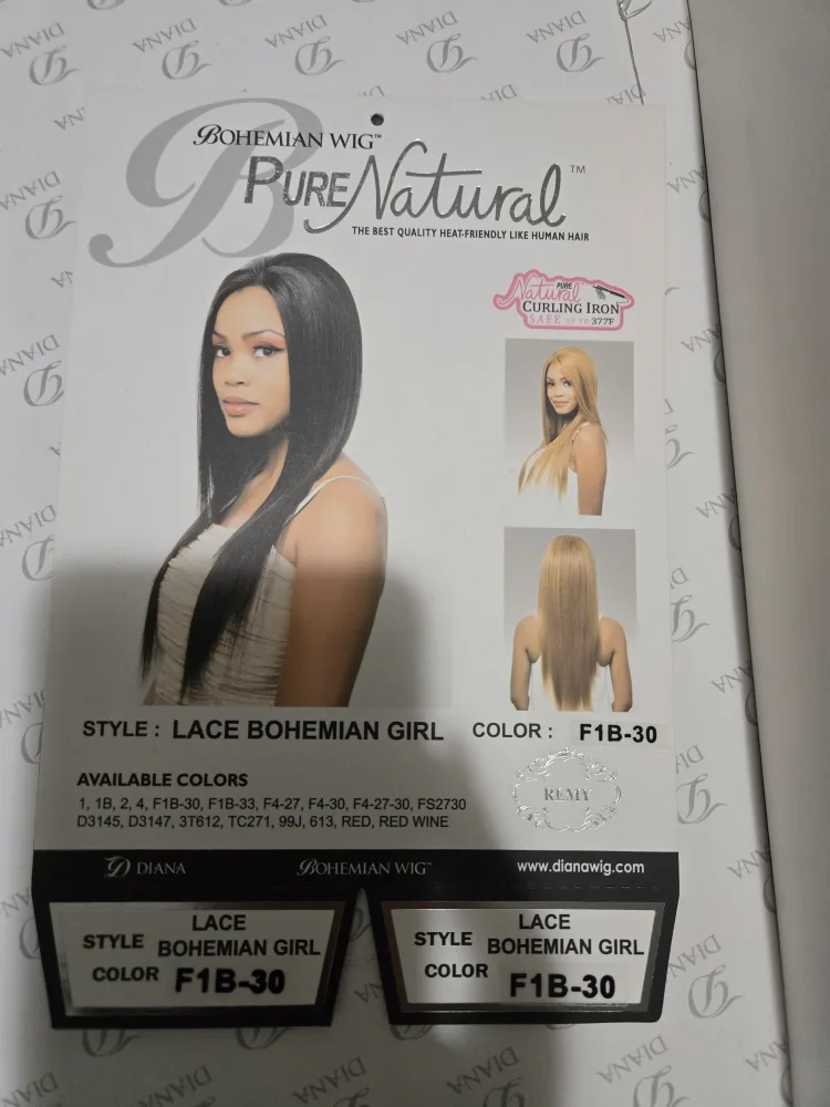 Bohemian Wig Pure Natural Lace Bohemian Girl F1B-30 image indicator(3)