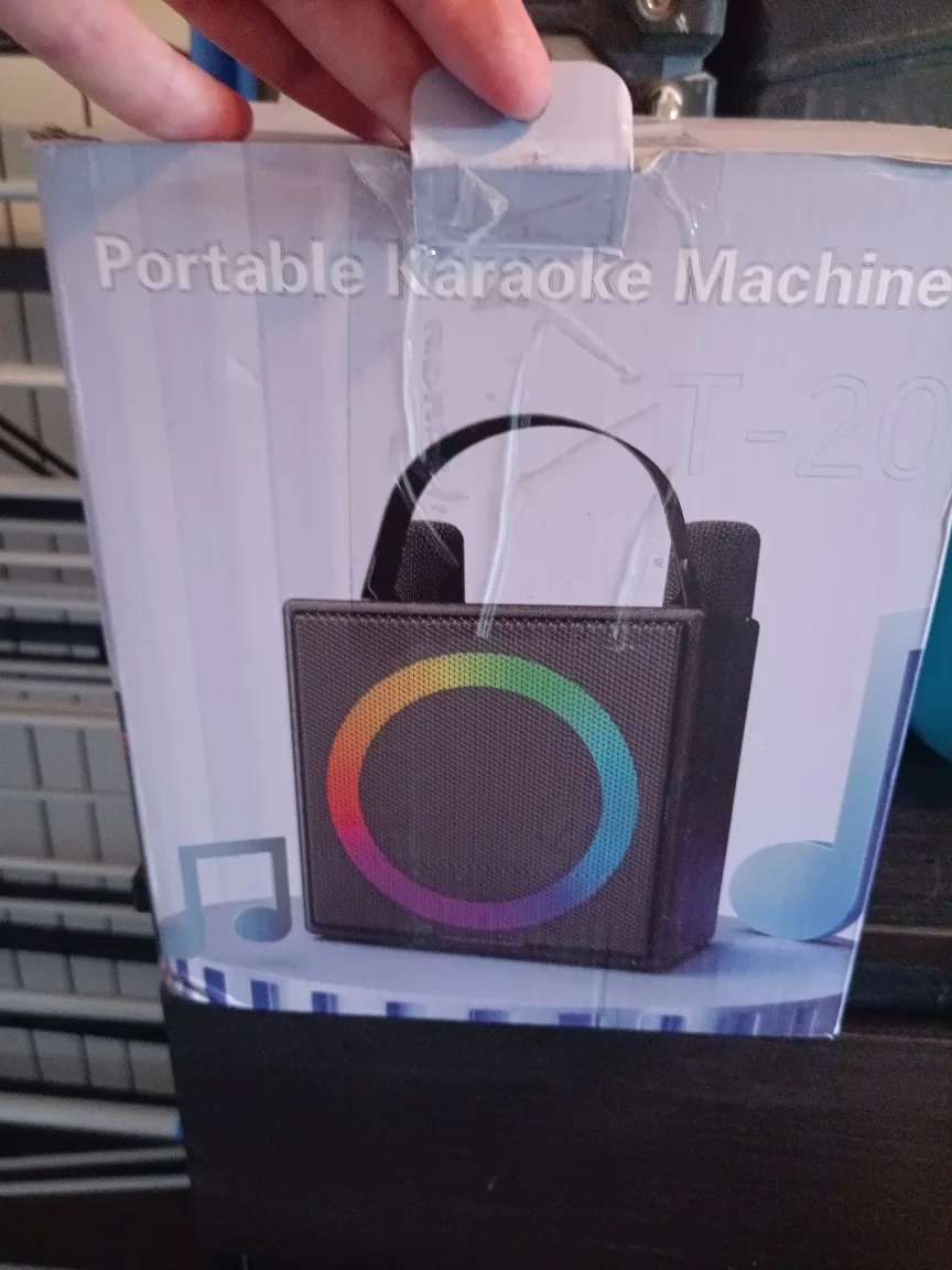 Portable Karaoke Machine with 2 Wireless Mics thumbnail