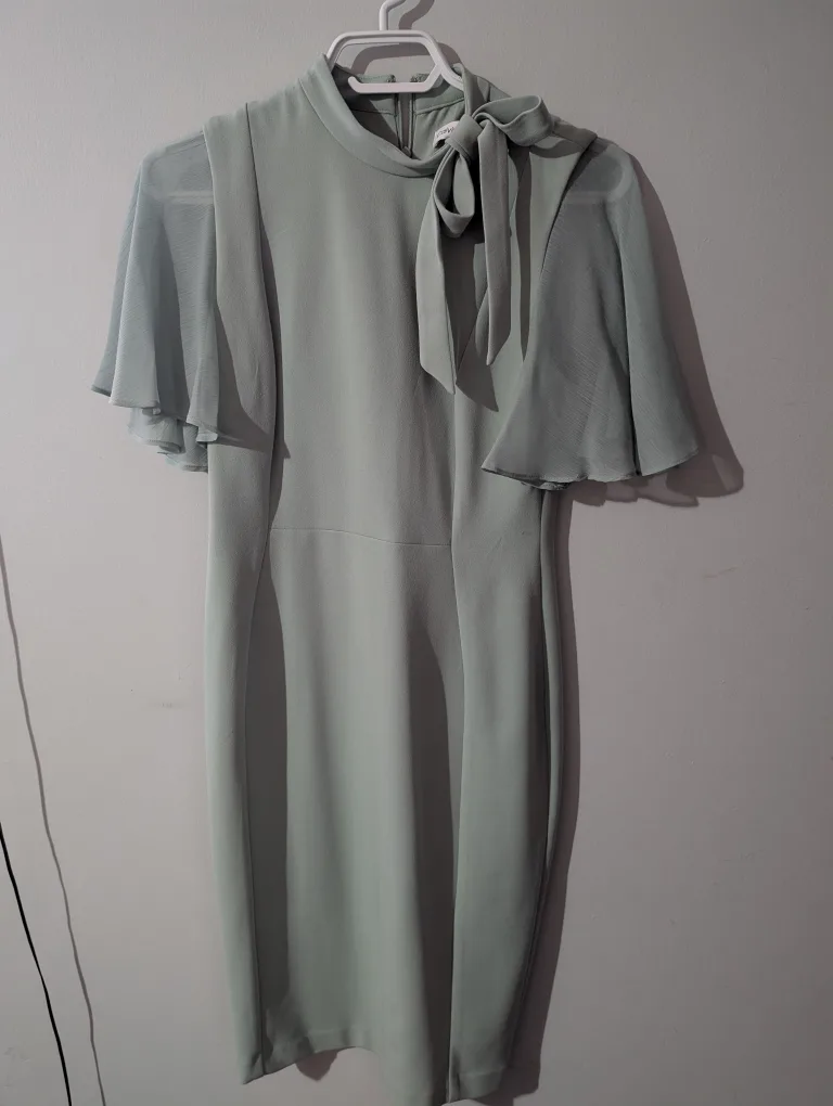 Calvin Klein Sheath Dress, Size 6, Green thumbnail