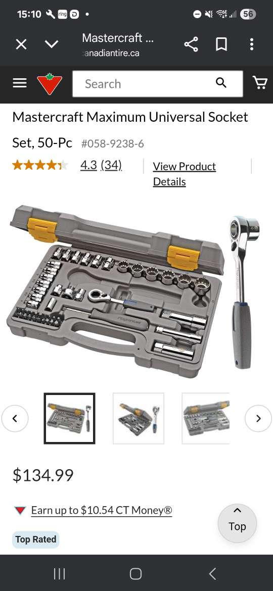 Mastercraft Maximum Universal Socket Set, 50-Piece - photo 3