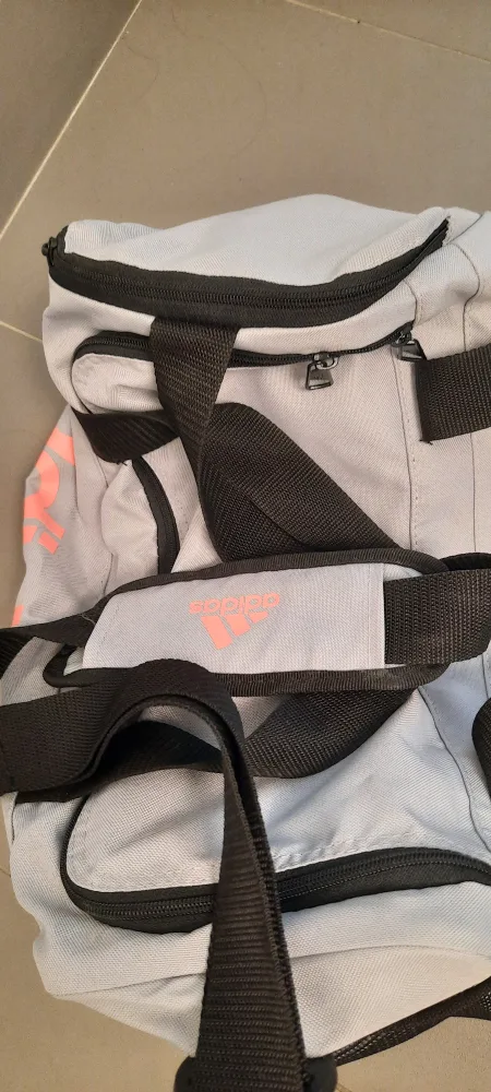 Adidas Grey & Black Duffle Bag thumbnail