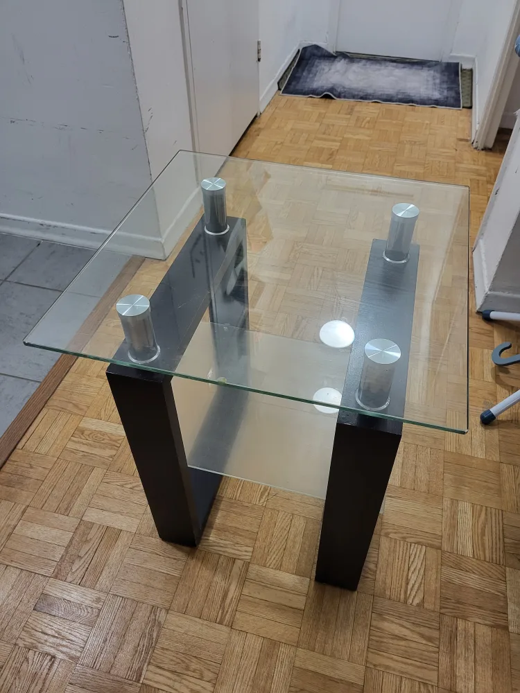 Moving Sale: Glass Side Table / End Table thumbnail
