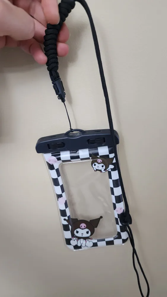 Kuromi Waterproof Phone Pouch with paracord lanyard thumbnail