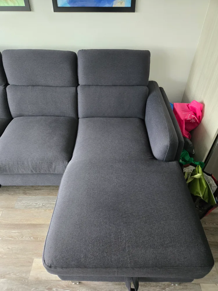 Grey 3-Seater Sofa with Chaise Lounge image indicator(5)