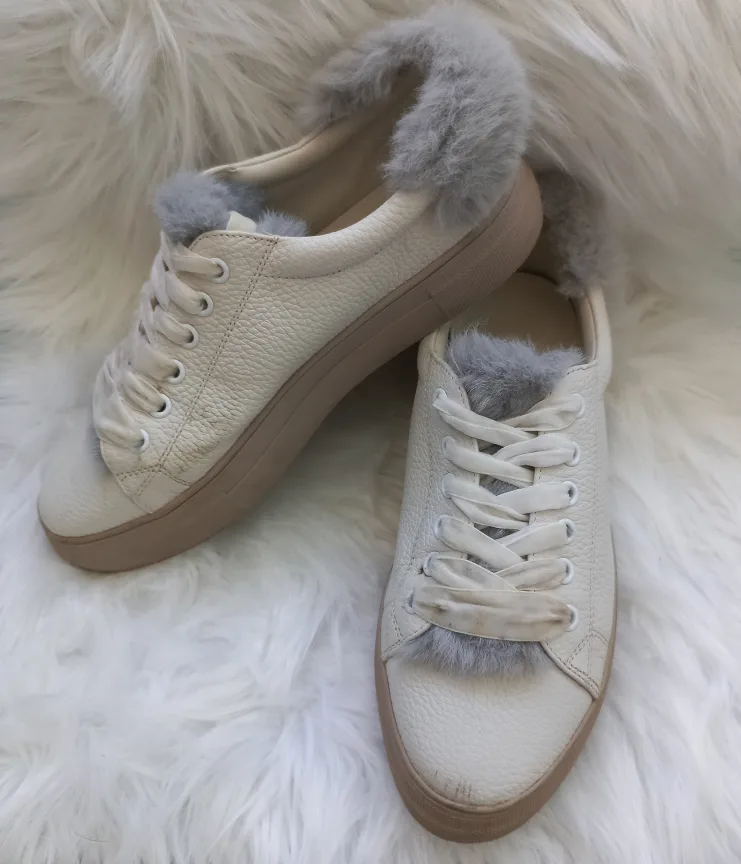Yaya Women's Cream Sneakers Size 38 EU thumbnail